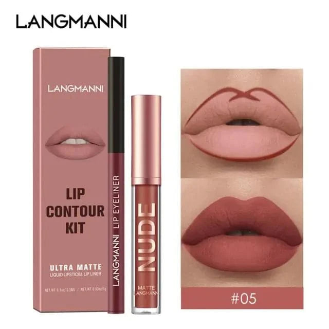 Just Like a Spa 05 Matte Lipstick and Lip Liner Pen Set