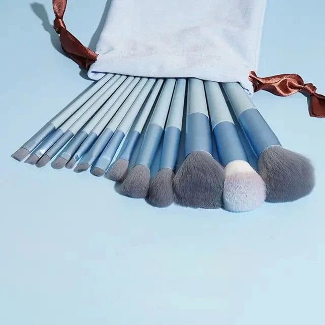 Just Like a Spa Blue 13 Piece Makeup Brush Set