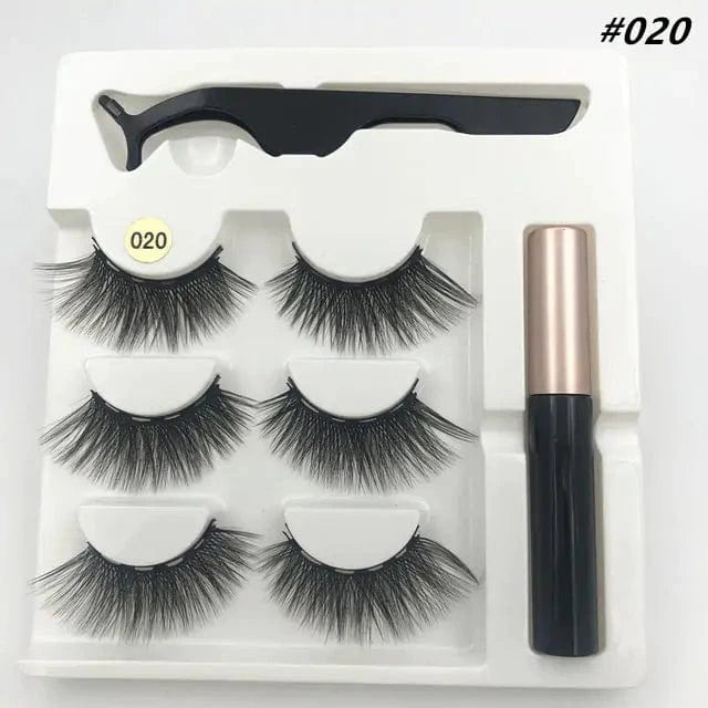 Just Like a Spa Eyelashes 3 pairs-020 3D Eyelashes