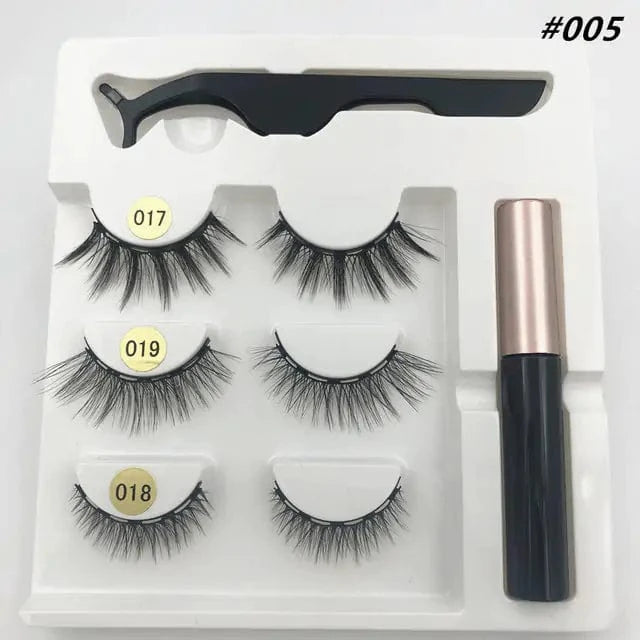 Just Like a Spa Eyelashes 3 pairs-17-18-19 3D Eyelashes