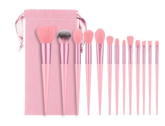 Just Like a Spa Pink 13 Piece Makeup Brush Set