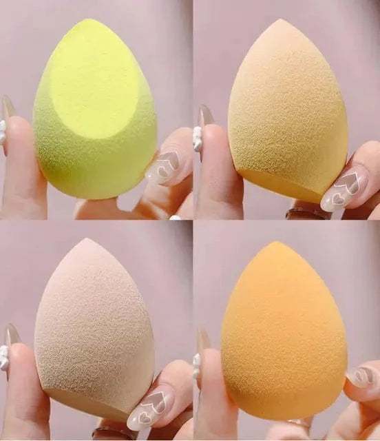 Just Like a Spa Yellow / 4 Pieces Makeup Sponge Set