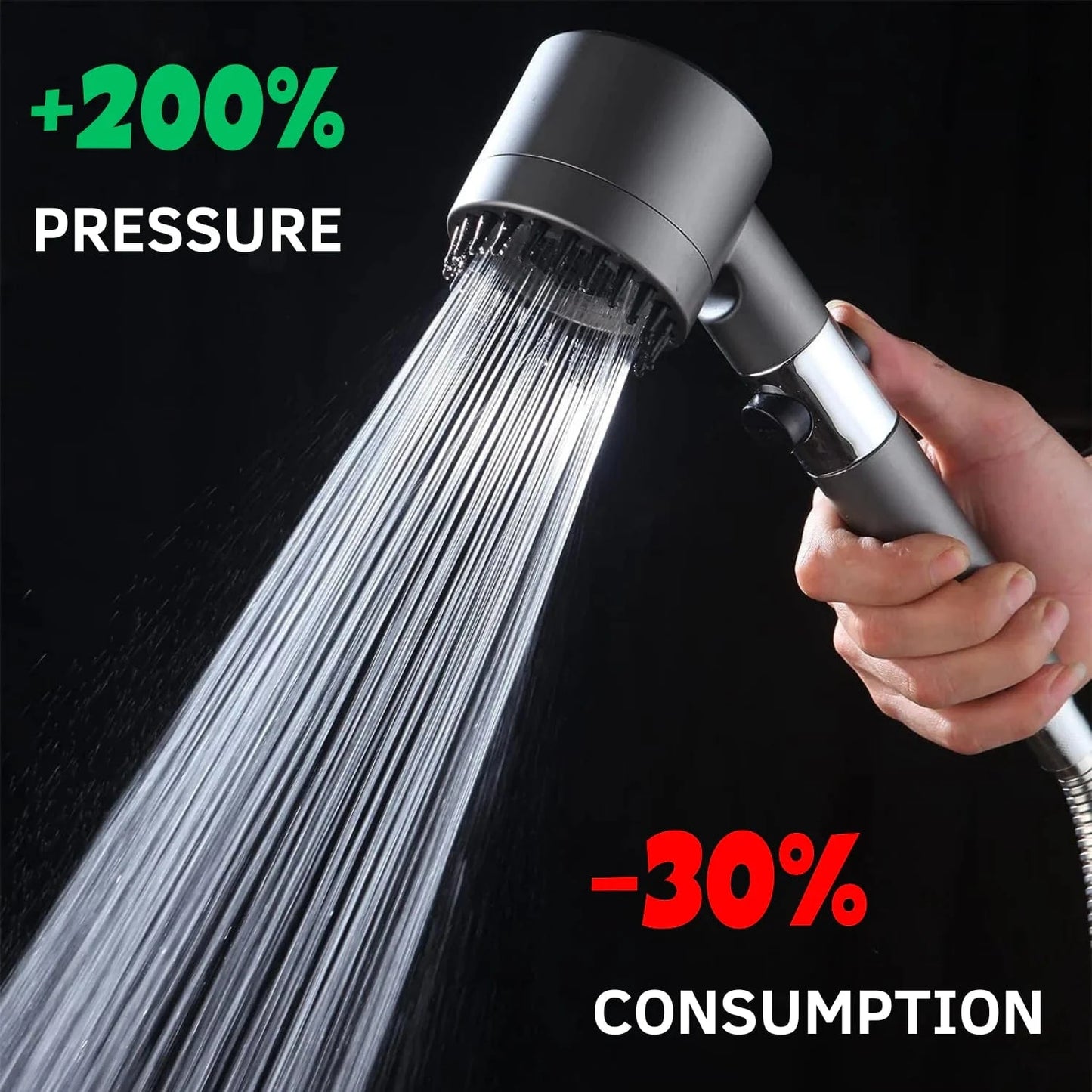 Just Like a Spa High Pressure Filtered Shower Head