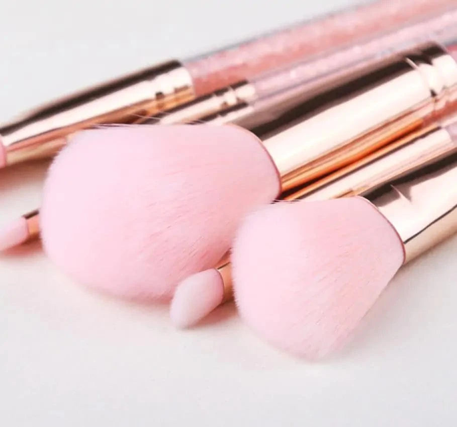 Just Like a Spa Pink Quicksand Makeup Brush Set