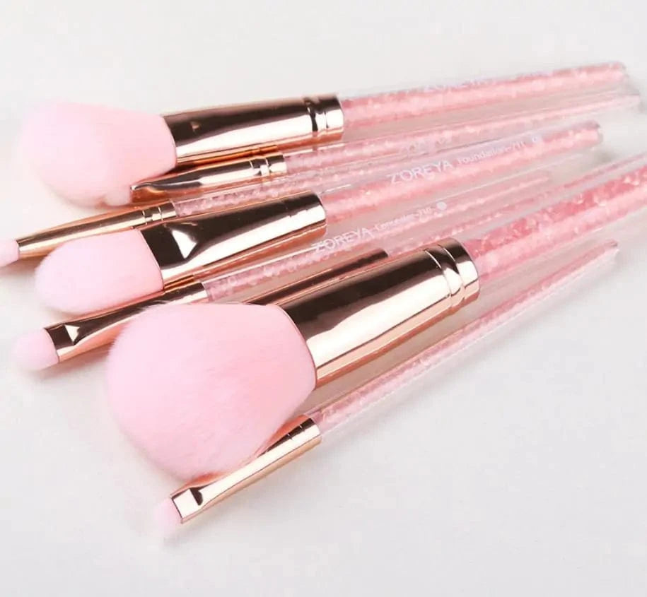 Just Like a Spa Pink Quicksand Makeup Brush Set