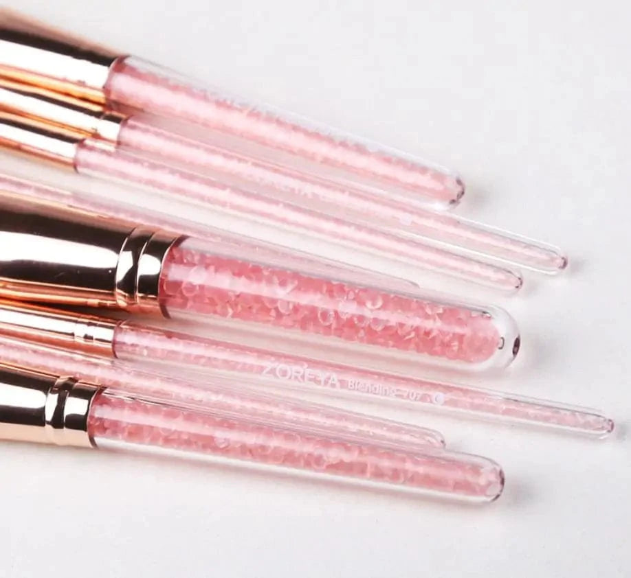Just Like a Spa Pink Quicksand Makeup Brush Set