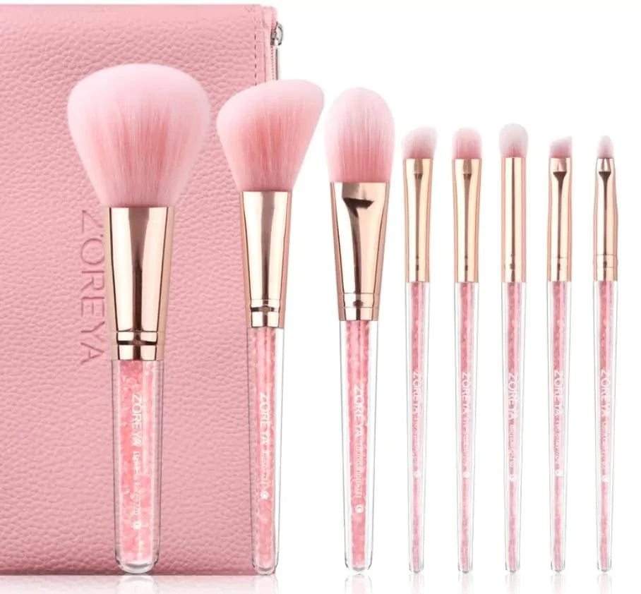 Just Like a Spa Pink Quicksand Makeup Brush Set