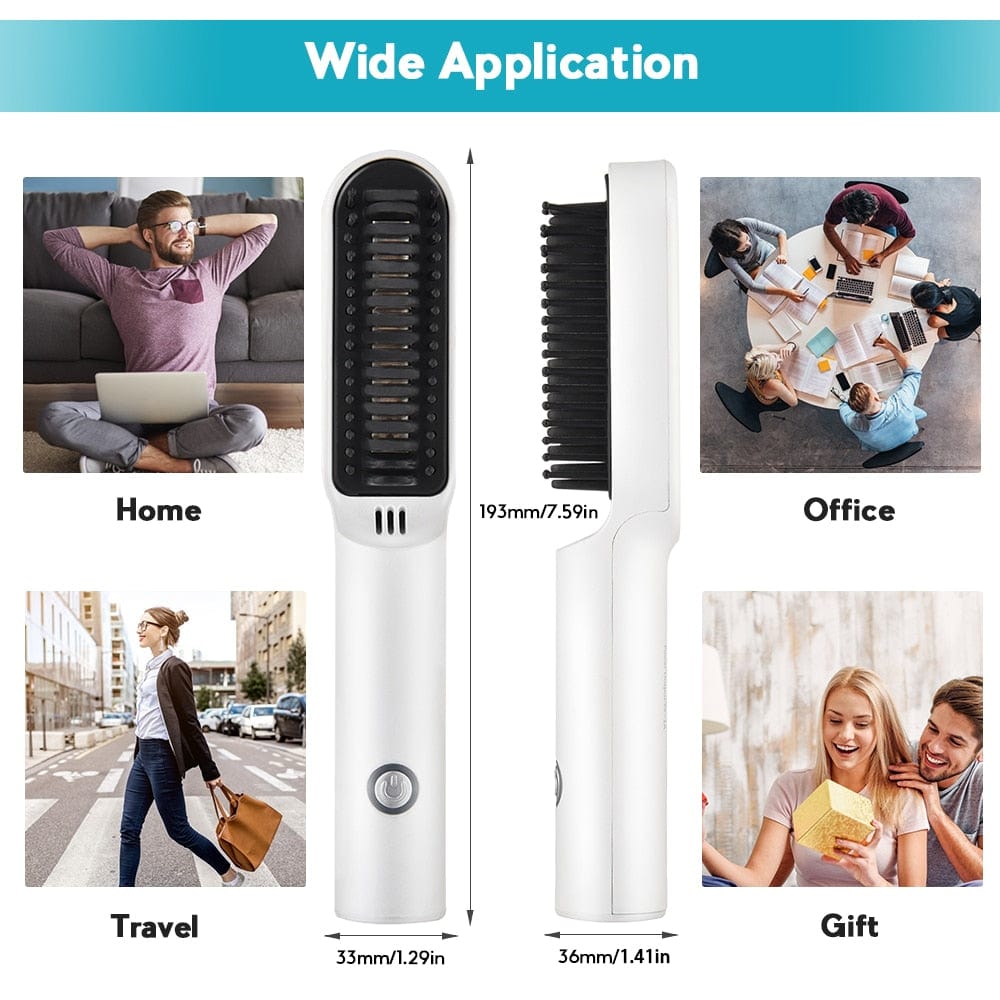 Just Like a Spa Wireless Heated Hair Styling Comb