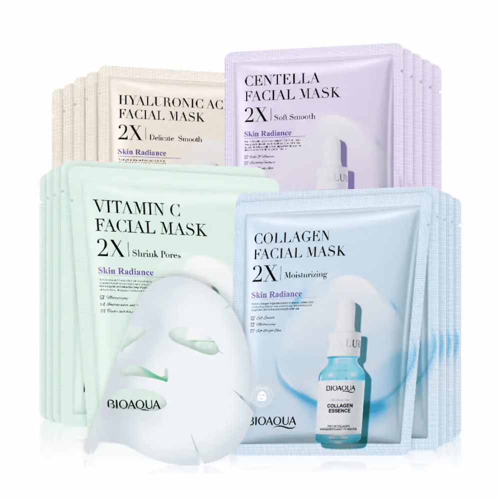 Just Like a Spa Face mask 20-Pack Mask Bundle (5 Packs of each type) Anti-Ageing Face Masks