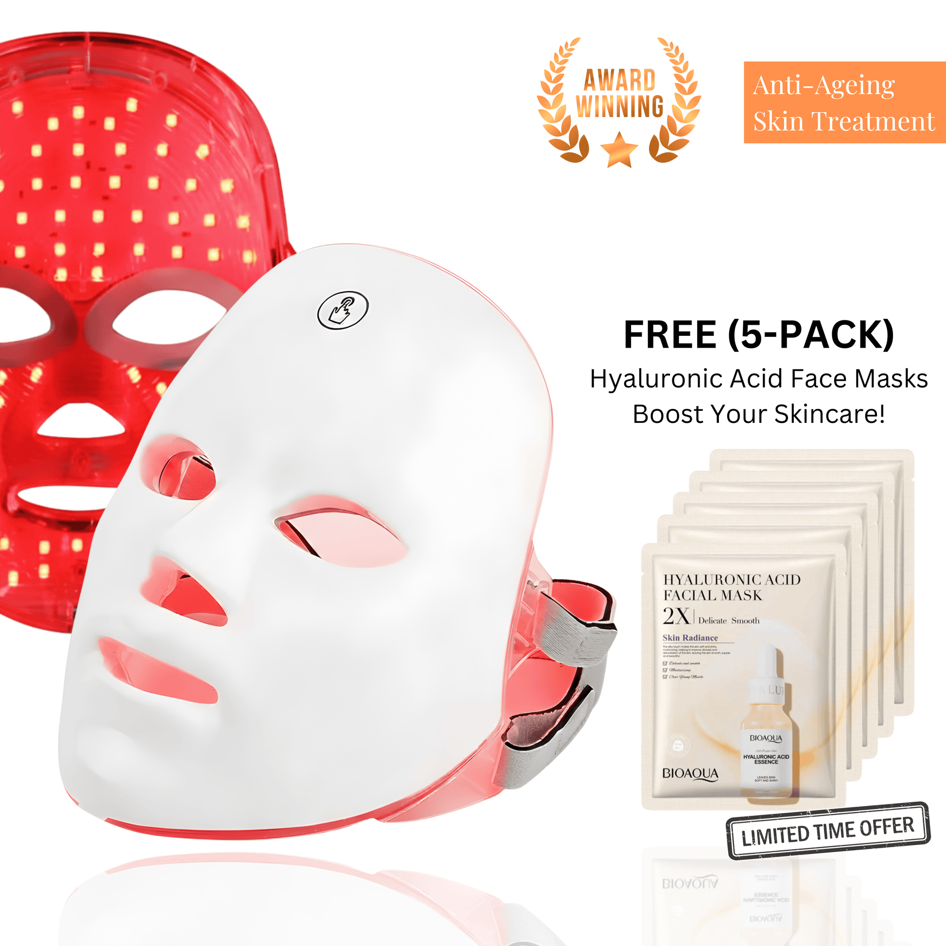 Just Like a Spa LED Beauty Face Mask Photon Therapy Face Mask™️ - 50% OFF + FREE Gift