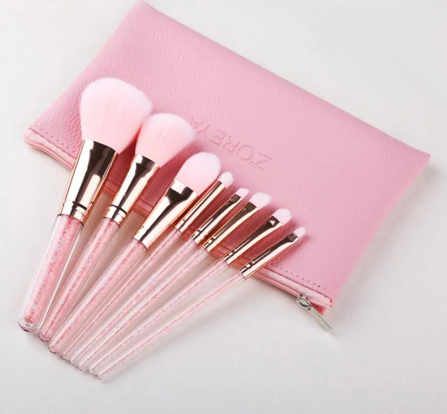 Pink Quicksand Makeup Brush Set